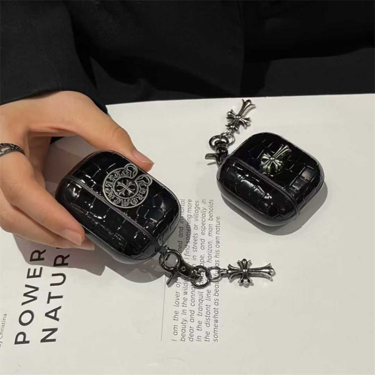 クロムハーツ Chrome Hearts airpods pro3 4 pro2 3カバー 軽量 紛失防止ブランドairpods 4 3/プロ2/プロ3カバーパロディメンズ向けAirPods 4/3/2/1ケースブランドかっこいいブランド若者オシャレエアーポッズ4 3 pro2/proケース耐衝撃