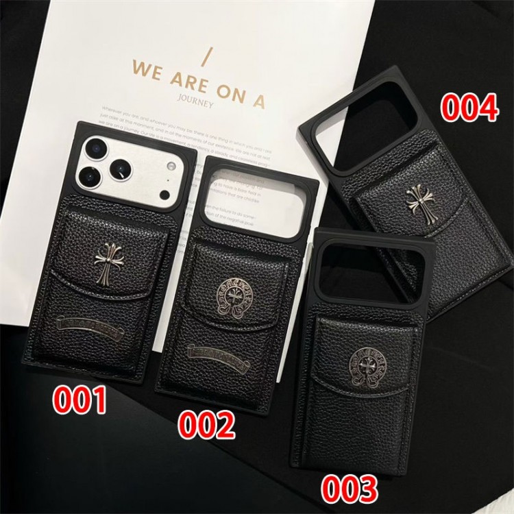 クロムハーツ Chrome Heartsアイフォン16 pro max 17 AIR 15 14 16 plusハイブランドケースiPhone 16 15 plus 16 17pro max Airブランドスマホケースブランドアイフォン16 pro max Air 17 15plus 16プロマックスマホカバー男女兼用