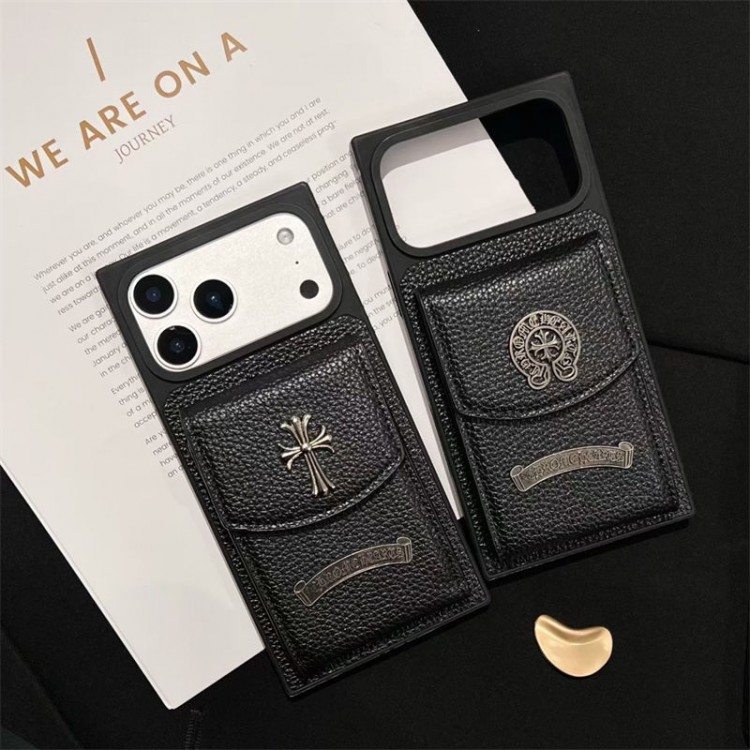 クロムハーツ Chrome Heartsアイフォン16 pro max 17 AIR 15 14 16 plusハイブランドケースiPhone 16 15 plus 16 17pro max Airブランドスマホケースブランドアイフォン16 pro max Air 17 15plus 16プロマックスマホカバー男女兼用