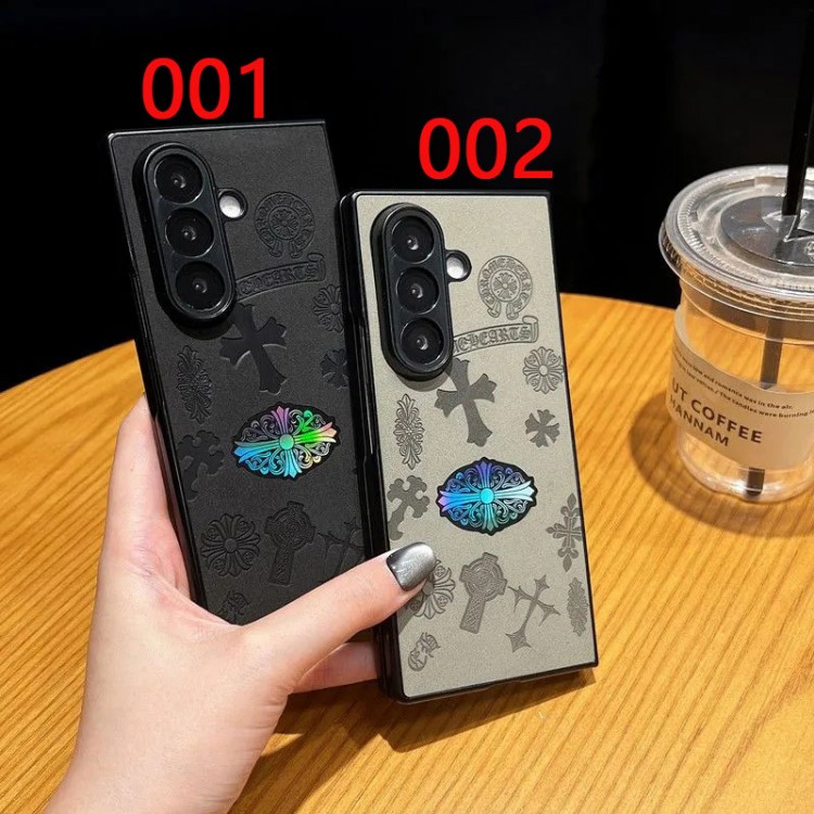 クロムハーツ Chrome Hearts Galaxy Z Flip 7 6 5 4 3ブランドケースメンズブランドスマホケース男女兼用ハイブランドGalaxy z flip 5 4 3 6 7携帯ケースビジネスブランド落下保護galaxy z flip3 4 5 6 7携帯カバーレディース