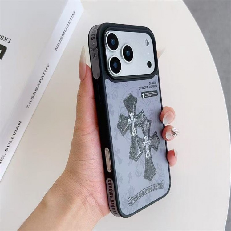 クロムハーツ Chrome HeartsブランドiPhone air 16 17 pro 15 16pro max ケースメンズブランドアップル16+ 16 pro max 16e 14 15 17 pro airケース激安パロディiPhone 16 15 plus 16 17pro max Airブランドスマホケース