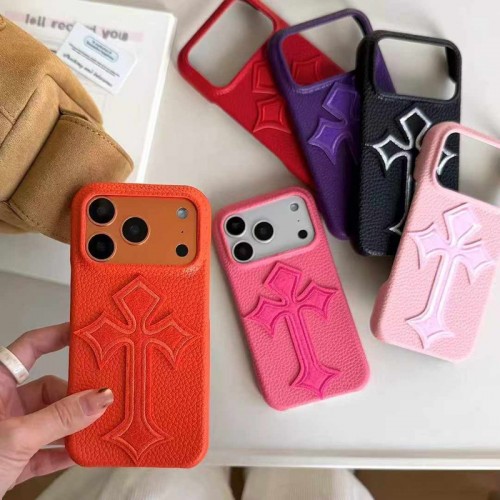 クロムハーツ Chrome HeartsブランドiPhone air 16 17 pro 15 16pro max ケースメンズアイフォン16 pro max 17 AIR 15 14 16 plusハイブランドケースiPhone 16 15 plus 16 17pro max Airブランドスマホケース