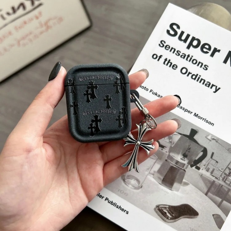 クロムハーツ Chrome Hearts airpods 4 pro3 pro2 3カバー 軽量 紛失防止AirPods 3 4ブランドケース 携帯便利 ファッションかわいいエアーポッズプロ3/4/3/2/1カバー個性ブランド若者オシャレエアーポッズ4 3 pro2/proケース耐衝撃