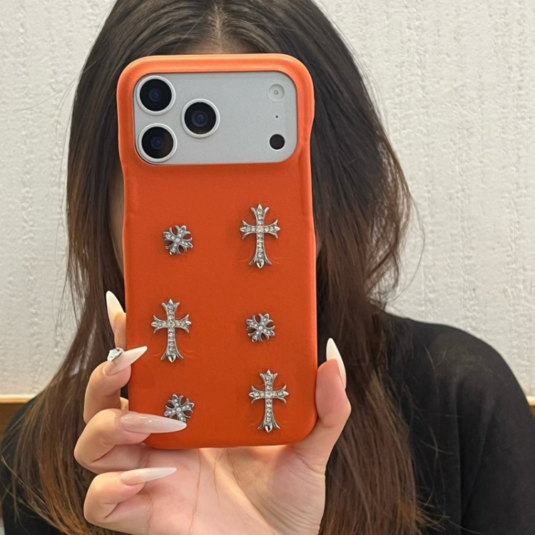 クロムハーツ Chrome Heartsアイフォン16 pro max 17 AIR 15 14 16 plusハイブランドケースブランドアイフォン16 pro max Air 17 15plus 16プロマックスマホカバー男女兼用芸能人愛用するブランドアイフォン17 16 pro15 16 pro maxケースカバー