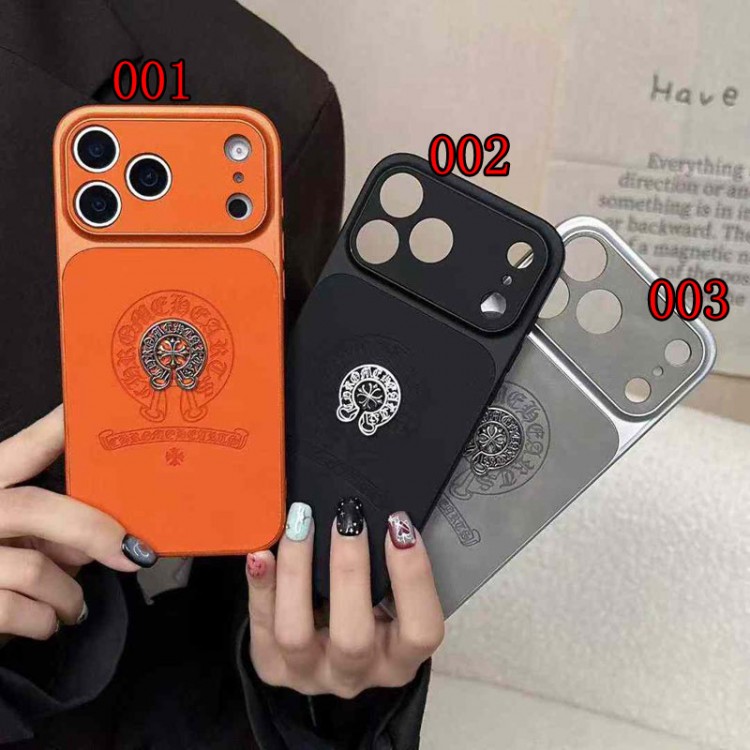 クロムハーツ Chrome Heartsブランドアイフォン16 pro max Air 17 15plus 16プロマックスマホカバー男女兼用iPhone16 17 air 15pro max 16pro 13 12スマホカバー耐衝撃オシャレ芸能人愛用するブランドアイフォン17 16 pro15 16 pro maxケースカバー