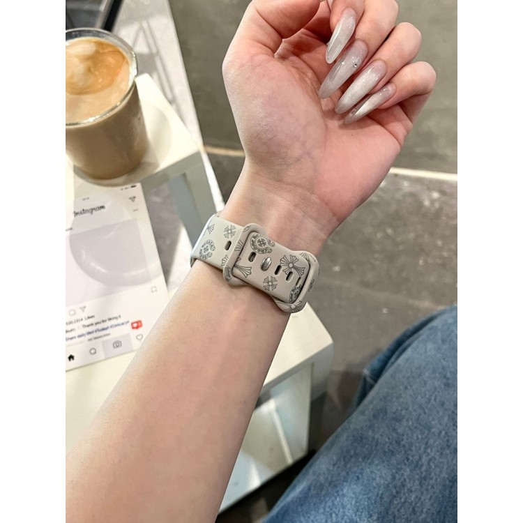 クロムハーツ Chrome Hearts アップルウォッチ11 10 ultra3 49mmブランドベストブランドiwatch 11 7 8 9 10 バンド 丈夫ブランド apple watch se3 ultra 3 10 9 49mmシリコンバンド 痛くないApple Watch 11/se3/10 9 ultra/8/7/6ブランドベルト 流行11り