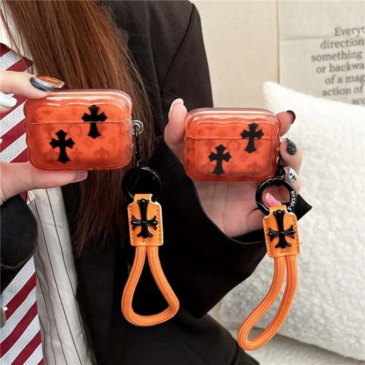 クロムハーツ Chrome Hearts airpods 4 pro3 pro2 3カバー 軽量 紛失防止AirPods 3 4ブランドケース 携帯便利 ファッションかわいいエアーポッズプロ3/4/3/2/1カバー個性メンズ向けAirPods  Pro3/4/3/2/1ケースブランドかっこいい