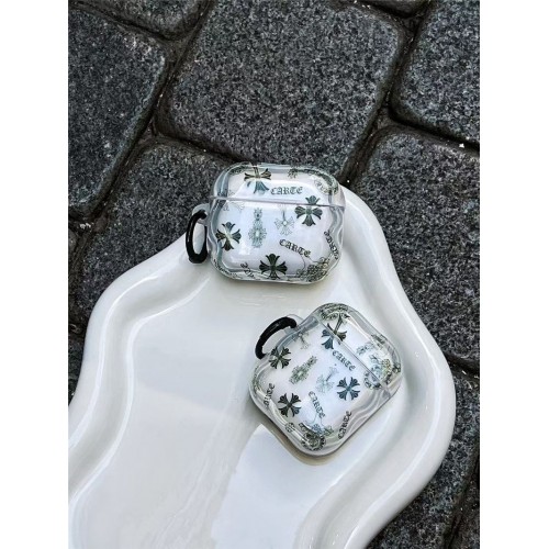 クロムハーツ Chrome Hearts airpods 4 pro3 pro2 3カバー 軽量 紛失防止かわいいエアーポッズプロ3/4/3/2/1カバー個性スニーカー形のairpods 4 pro2 pro3ケース ブランド 人気メンズ向けAirPods  Pro3/4/3/2/1ケースブランドかっこいい