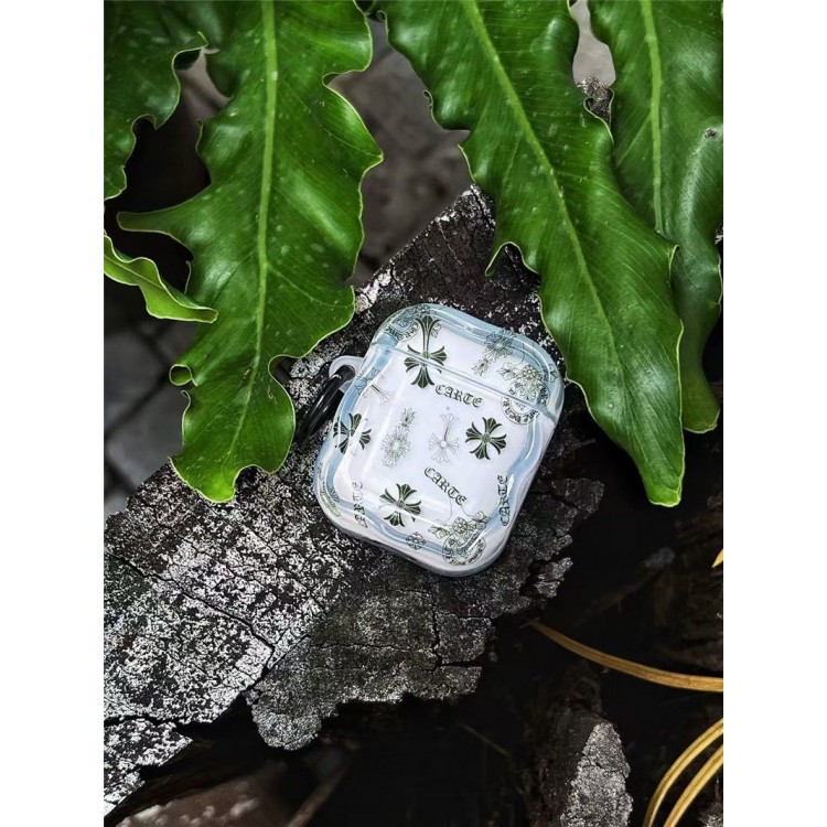 クロムハーツ Chrome Hearts airpods 4 pro3 pro2 3カバー 軽量 紛失防止かわいいエアーポッズプロ3/4/3/2/1カバー個性スニーカー形のairpods 4 pro2 pro3ケース ブランド 人気メンズ向けAirPods  Pro3/4/3/2/1ケースブランドかっこいい
