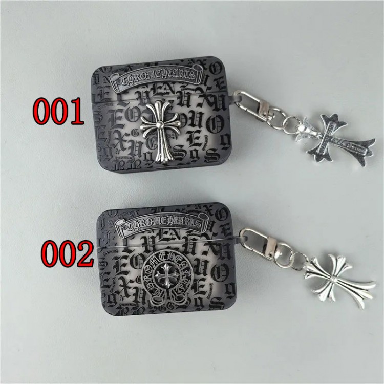 クロムハーツ Chrome Heartsブランドエアーポッズ プロ3 pro2 4 3 2 max保護ケースかわいいエアーポッズプロ3/4/3/2/1カバー個性メンズ向けAirPods  Pro3/4/3/2/1ケースブランドかっこいいブランド若者オシャレエアーポッズ4 3 pro2/proケース耐衝撃