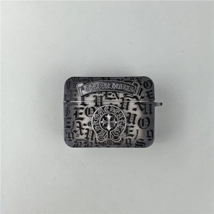 クロムハーツ Chrome Heartsブランドエアーポッズ プロ3 pro2 4 3 2 max保護ケースかわいいエアーポッズプロ3/4/3/2/1カバー個性メンズ向けAirPods  Pro3/4/3/2/1ケースブランドかっこいいブランド若者オシャレエアーポッズ4 3 pro2/proケース耐衝撃