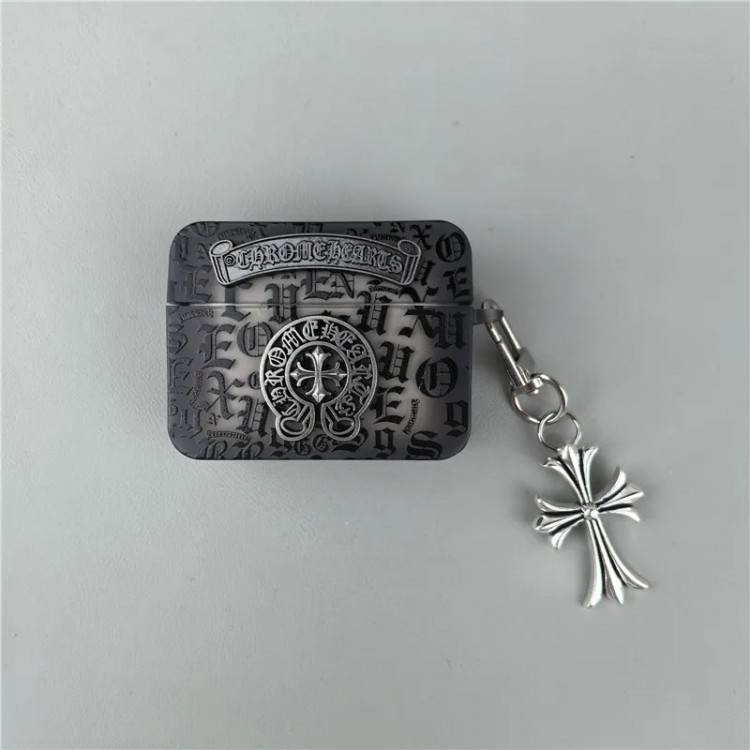 クロムハーツ Chrome Heartsブランドエアーポッズ プロ3 pro2 4 3 2 max保護ケースかわいいエアーポッズプロ3/4/3/2/1カバー個性メンズ向けAirPods  Pro3/4/3/2/1ケースブランドかっこいいブランド若者オシャレエアーポッズ4 3 pro2/proケース耐衝撃