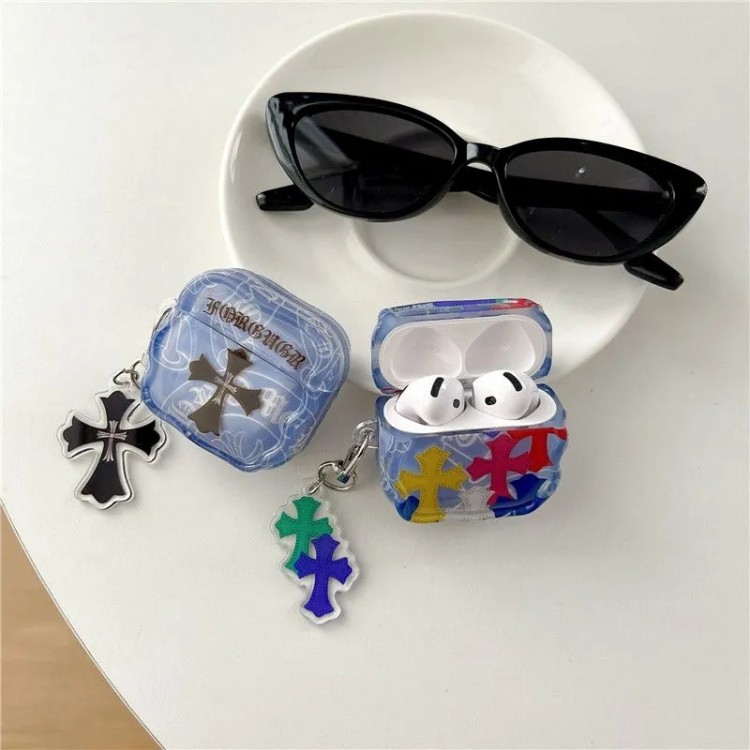 クロムハーツ Chrome Heartsブランドエアーポッズ プロ3 pro2 4 3 2 max保護ケースairpods 4 pro3 pro2 3カバー 軽量 紛失防止かわいいエアーポッズプロ3/4/3/2/1カバー個性メンズ向けAirPods  Pro3/4/3/2/1ケースブランドかっこいい