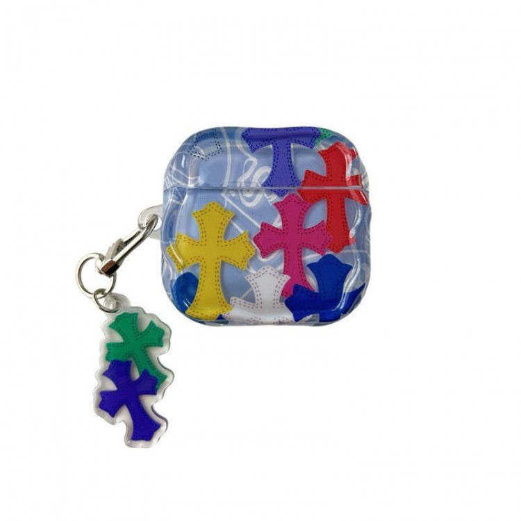 クロムハーツ Chrome Heartsブランドエアーポッズ プロ3 pro2 4 3 2 max保護ケースairpods 4 pro3 pro2 3カバー 軽量 紛失防止かわいいエアーポッズプロ3/4/3/2/1カバー個性メンズ向けAirPods  Pro3/4/3/2/1ケースブランドかっこいい