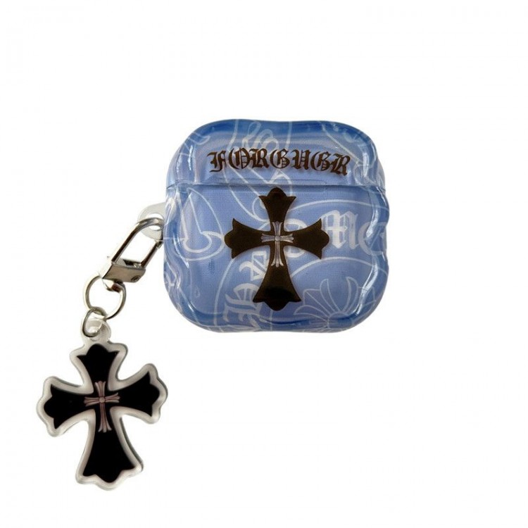 クロムハーツ Chrome Heartsブランドエアーポッズ プロ3 pro2 4 3 2 max保護ケースairpods 4 pro3 pro2 3カバー 軽量 紛失防止かわいいエアーポッズプロ3/4/3/2/1カバー個性メンズ向けAirPods  Pro3/4/3/2/1ケースブランドかっこいい