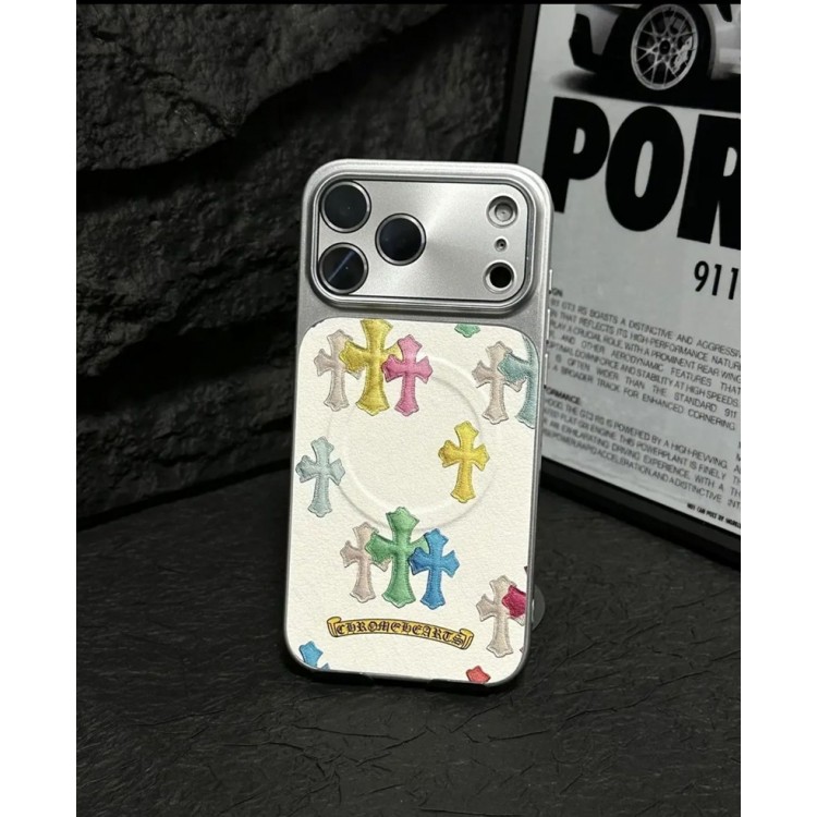 クロムハーツ Chrome HeartsブランドiPhone air 16 17 pro 15 16pro max ケースメンズブランドアイフォン16 pro max 17 15plus 16プロマックスマホカバー男女兼用アップル AIR 17 16e 15 pro max 16 plusケース全機種対応パロディ