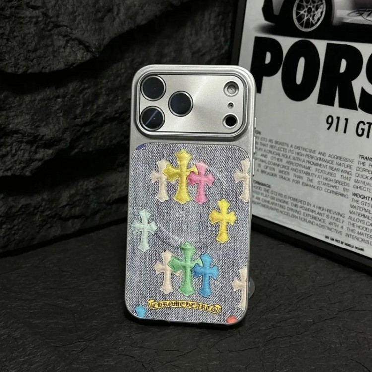 クロムハーツ Chrome HeartsブランドiPhone air 16 17 pro 15 16pro max ケースメンズブランドアイフォン16 pro max 17 15plus 16プロマックスマホカバー男女兼用アップル AIR 17 16e 15 pro max 16 plusケース全機種対応パロディ