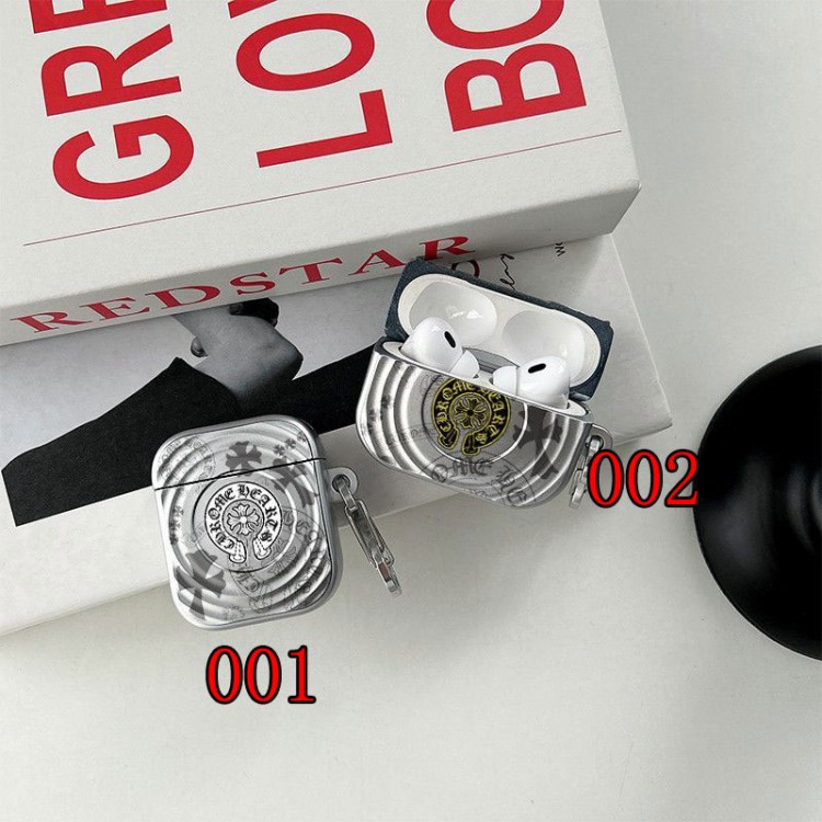 クロムハーツ Chrome Hearts airpods 4 pro3 pro2 3カバー 軽量 紛失防止AirPods 3 4ブランドケース 携帯便利 ファッションブランドairpods 4 3/プロ2/ プロ3カバーパロディブランド若者オシャレエアーポッズ4 3 pro2/proケース耐衝撃