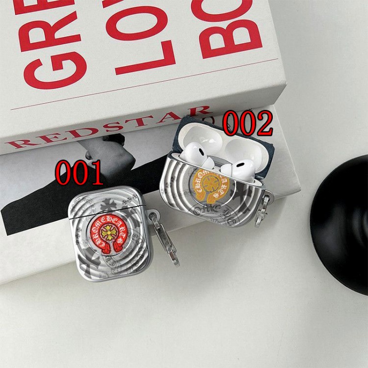 クロムハーツ Chrome Heartsブランドエアーポッズ プロ3 pro2 4 3 2 max保護ケースairpods 4 pro3 pro2 3カバー 軽量 紛失防止スニーカー形のairpods 4 pro2 pro3ケース ブランド 人気ブランドairpods 4 3/プロ2/ プロ3カバーパロディ