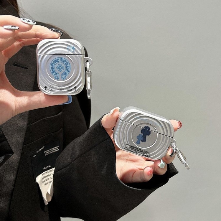 クロムハーツ Chrome Heartsかわいいエアーポッズプロ3/4/3/2/1カバー個性ブランドairpods 4 3/プロ2/ プロ3カバーパロディメンズ向けAirPods  Pro3/4/3/2/1ケースブランドかっこいいブランド若者オシャレエアーポッズ4 3 pro2/proケース耐衝撃