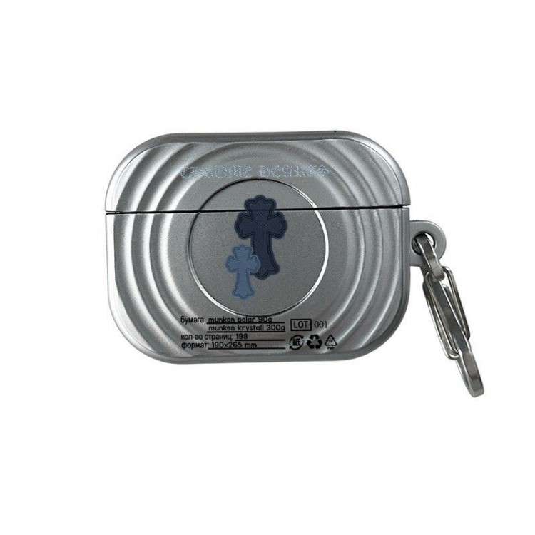 クロムハーツ Chrome Heartsかわいいエアーポッズプロ3/4/3/2/1カバー個性ブランドairpods 4 3/プロ2/ プロ3カバーパロディメンズ向けAirPods  Pro3/4/3/2/1ケースブランドかっこいいブランド若者オシャレエアーポッズ4 3 pro2/proケース耐衝撃