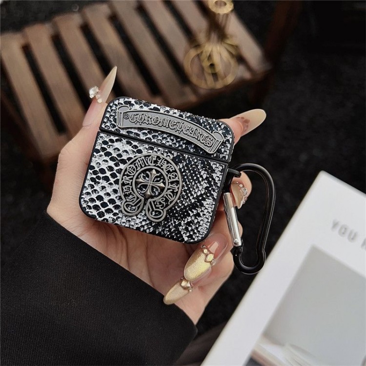 クロムハーツ Chrome Heartsブランドエアーポッズ プロ3 pro2 4 3 2 max保護ケースairpods 4 pro3 pro2 3カバー 軽量 紛失防止AirPods 3 4ブランドケース 携帯便利 ファッションブランド若者オシャレエアーポッズ4 3 pro2/proケース耐衝撃