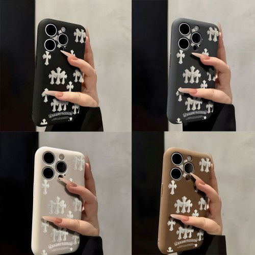 クロムハーツ Chrome HeartsブランドiPhone air 16 17 pro 15 16pro max ケースメンズブランドアイフォン16 pro max Air 17 15plus 16プロマックスマホカバー男女兼用iPhone16 17 17e 15pro max 16pro 13 12スマホカバー耐衝撃オシャレ