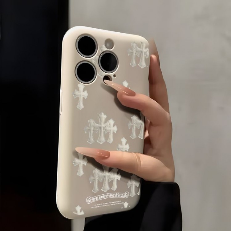 クロムハーツ Chrome HeartsブランドiPhone air 16 17 pro 15 16pro max ケースメンズブランドアイフォン16 pro max Air 17 15plus 16プロマックスマホカバー男女兼用iPhone16 17 17e 15pro max 16pro 13 12スマホカバー耐衝撃オシャレ