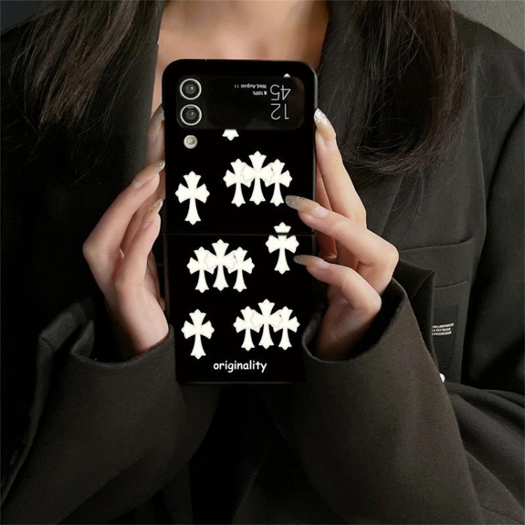 クロムハーツ Chrome Hearts Galaxy Z Flip 7 6 5 4 3ブランドケースメンズ高級感galaxy z fold 7 6 5 4 3ケースハイブランドハイブランドGalaxy z flip 5 4 3 6 7携帯ケースビジネスブランド落下保護galaxy z flip3 4 5 6 7携帯カバーレディース