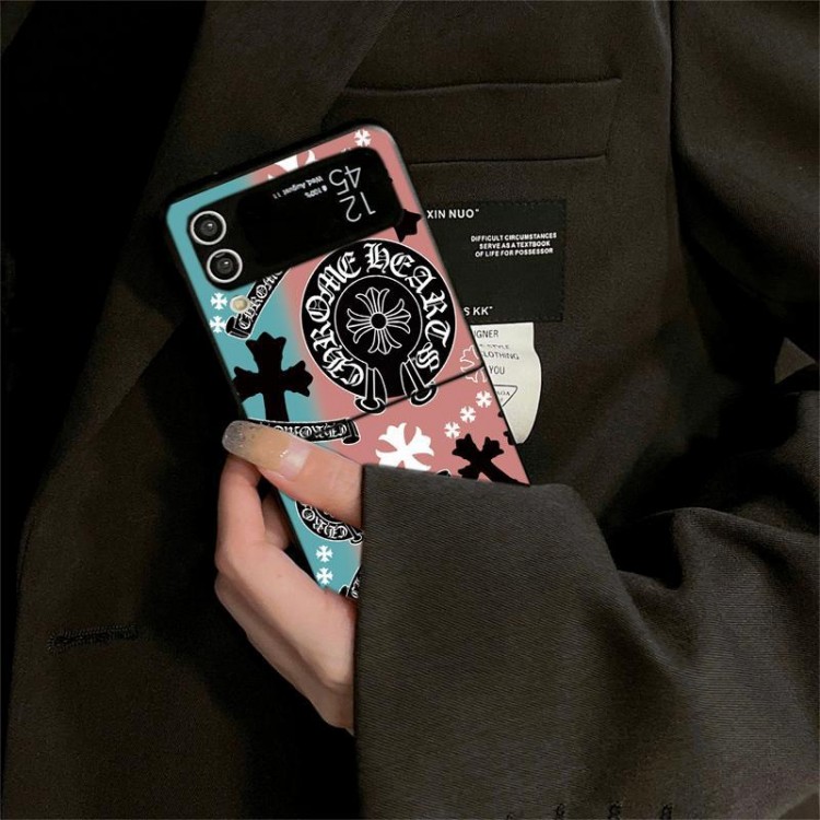クロムハーツ Chrome Hearts Galaxy Z Flip 7 6 5 4 3ブランドケースメンズ高級感galaxy z fold 7 6 5 4 3ケースハイブランドハイブランドGalaxy z flip 5 4 3 6 7携帯ケースビジネスブランド落下保護galaxy z flip3 4 5 6 7携帯カバーレディース