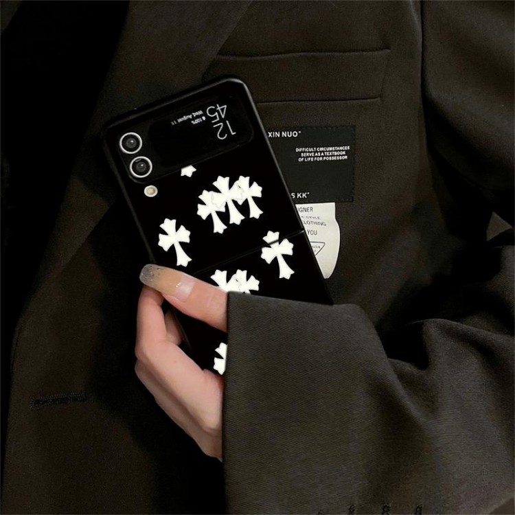 クロムハーツ Chrome Hearts Galaxy Z Flip 7 6 5 4 3ブランドケースメンズ高級感galaxy z fold 7 6 5 4 3ケースハイブランドハイブランドGalaxy z flip 5 4 3 6 7携帯ケースビジネスブランド落下保護galaxy z flip3 4 5 6 7携帯カバーレディース