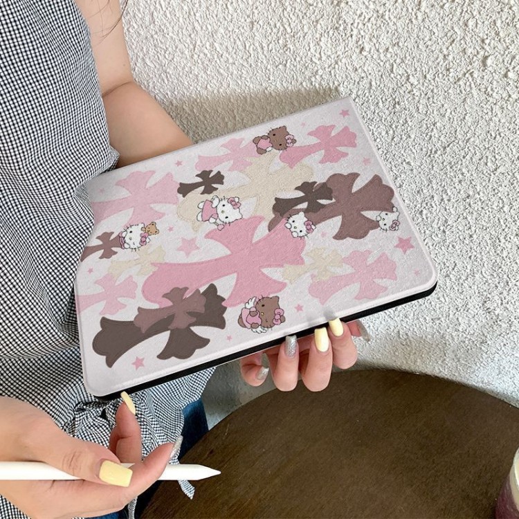 クロムハーツ Chrome Heartsブランド アイパッド11/10/9/8カバー 耐衝撃ipad pro12.9インチカバーブランド男女愛用ハイブランド アイパッド11 10th 2025ケース激安アイパッド ポロ12.9/11インチケースカバー多機能性