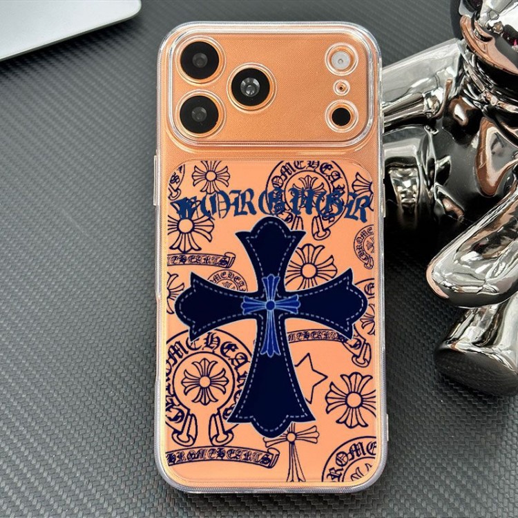 クロムハーツ Chrome HeartsブランドiPhone air 16 17 pro 15 16pro max ケースメンズiPhone 16 15 plus 16 17pro max Airブランドスマホケースブランドアイフォン16 pro max Air 17 15plus 16プロマックスマホカバー男女兼用