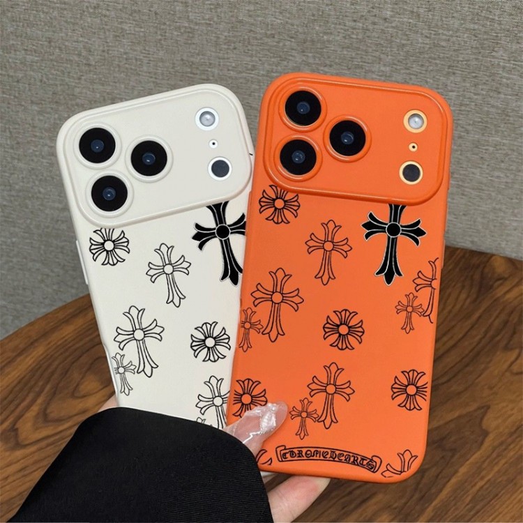 クロムハーツ Chrome HeartsブランドiPhone air 16 17 pro 15 16pro max ケースメンズiPhone16 17 17e 15pro max 16pro 13 12スマホカバー耐衝撃オシャレ芸能人愛用するブランドアイフォン17 16 pro15 16 pro maxケースカバー