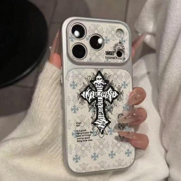 クロムハーツ Chrome HeartsブランドiPhone air 16 17 pro 15 16pro max ケースメンズiPhone 16 15 plus 16 17pro max Airブランドスマホケースアップル AIR 17 16e 15 pro max 16 plusケース全機種対応パロディ