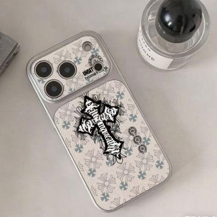 クロムハーツ Chrome HeartsブランドiPhone air 16 17 pro 15 16pro max ケースメンズiPhone 16 15 plus 16 17pro max Airブランドスマホケースアップル AIR 17 16e 15 pro max 16 plusケース全機種対応パロディ