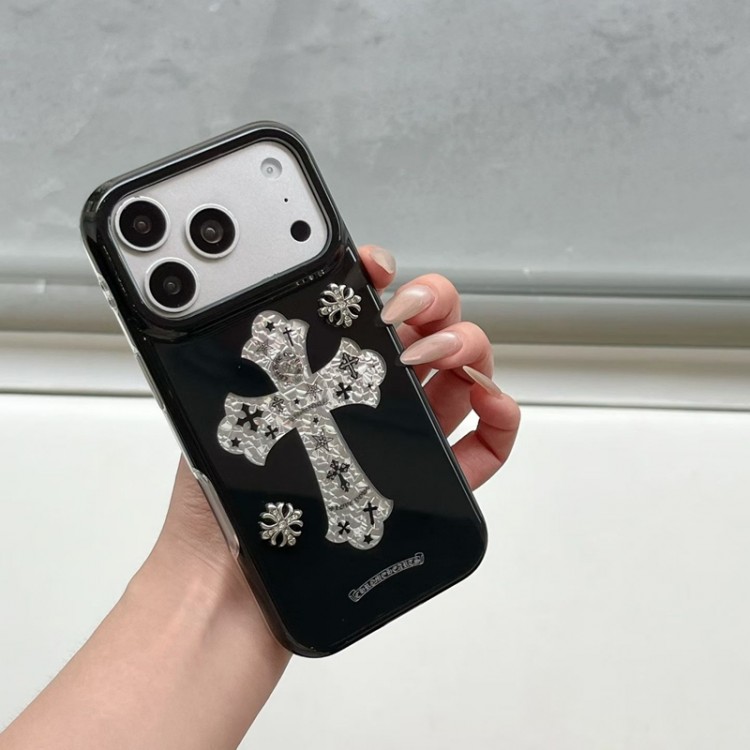 クロムハーツ Chrome Heartsブランドアップル18pro max 16+ 16 pro max 16e 18 15 17 pro air 17eケース激安パロディiPhone 16 15 plus 18 17pro max Airブランドスマホケースアップル 18 AIR 17 16e 15 pro max 16 plusケース全機種対応パロディ
