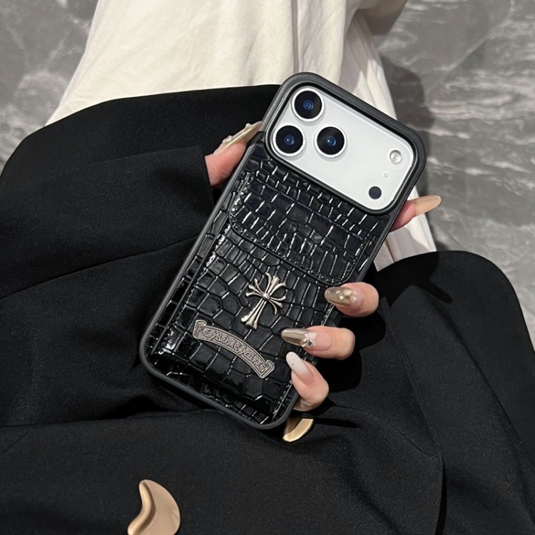 クロムハーツ Chrome Hearts iPhone 16 15 plus 18 17pro max Airブランドスマホケース芸能人愛用するブランドアイフォン18pro max 17 16 pro15 16 pro maxケースカバーアップル 18 AIR 17 16e 15 pro max 16 plusケース全機種対応パロディ