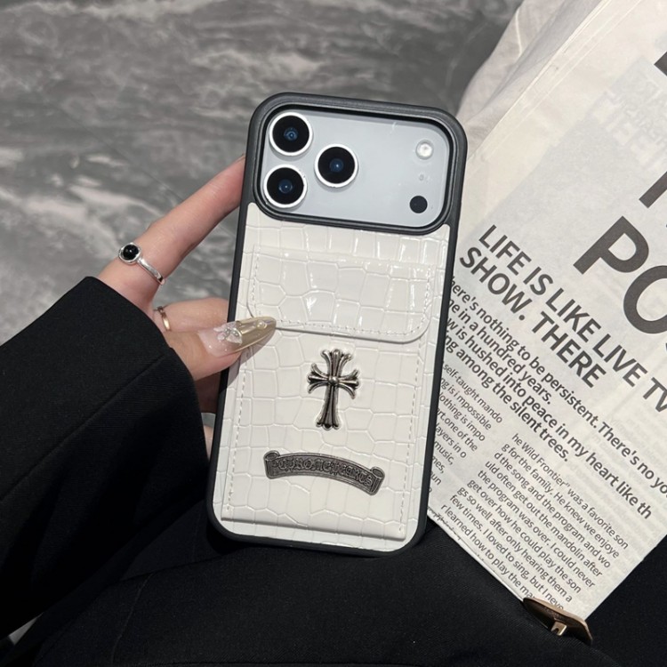 クロムハーツ Chrome Hearts iPhone 16 15 plus 18 17pro max Airブランドスマホケース芸能人愛用するブランドアイフォン18pro max 17 16 pro15 16 pro maxケースカバーアップル 18 AIR 17 16e 15 pro max 16 plusケース全機種対応パロディ