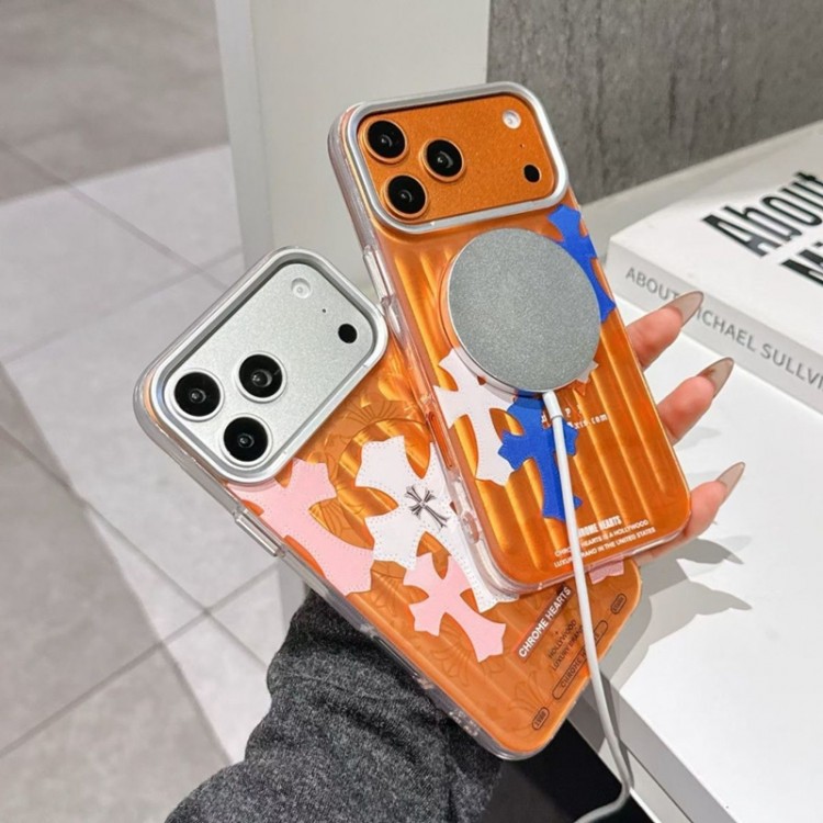 クロムハーツ Chrome Hearts iPhone 16 15 plus 18 17pro max Airブランドスマホケース芸能人愛用するブランドアイフォン18pro max 17 16 pro15 16 pro maxケースカバーアップル 18 AIR 17 16e 15 pro max 16 plusケース全機種対応パロディ