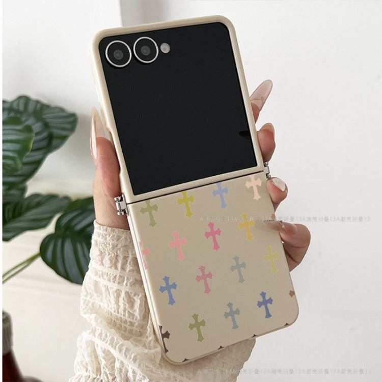 クロムハーツ Chrome Hearts Galaxy Z Flip8 7 6 5 4 3ブランドケースメンズブランドスマホケース男女兼用かわいいsamsung z flip8 7 6 5 4ケースカバー激安大人っぽい ギャラクシーz flip8 7 4 5 6ブランドスマホカバー