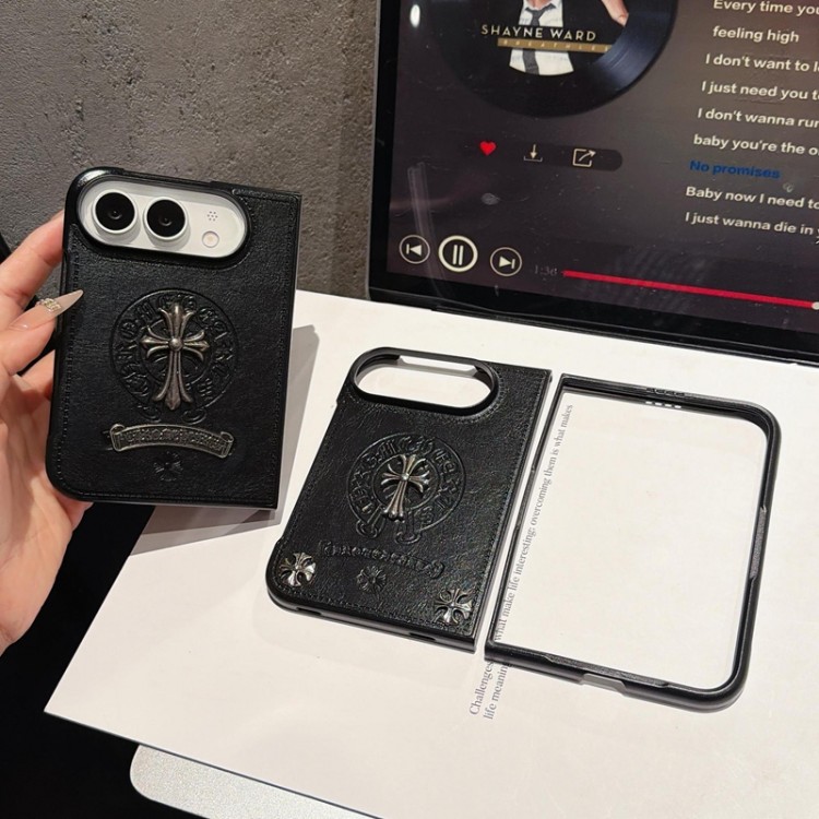 クロムハーツiPhone Duo 折りたたみケース Chrome Heartsブランドギャラクシーz flip 8 7 6 4 5 fold6 5 4 3 7 8 ultraスマホカバースムーズ高級感galaxy z fold 8 ultra 7 6 5 4 3ケース ハイブランドアイフォン Duo スマホケース 男女兼用 かわいいsamsung z fold 8 ultra 7 6 5 4 flip8 7 6 5 4ケースカバー激安