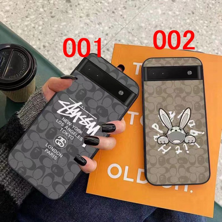 Coach コーチ Stussy ステューシー  BAPE エイプグーグル ピクセル 7a 8プロケースメンズレディースGoogle Pixel 8/8 proカバー耐衝撃グーグル ピクセル7a 6a 5/4aカバーブランド Google Pixel 8 pro 7 6aカバー