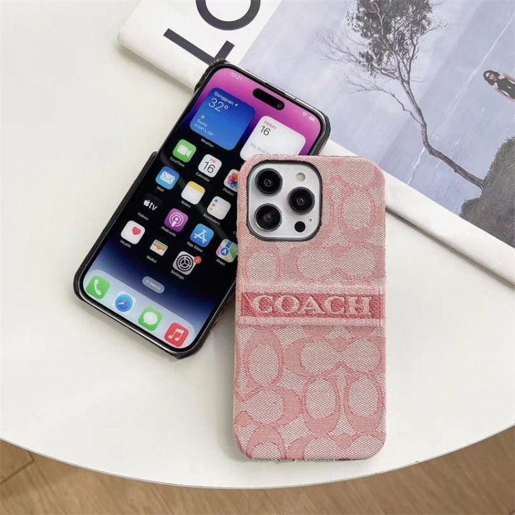 Coach コーチブランドiPhone16 15 14pro maxケースメンズブランドアップル15+ 16 14proケース激安パロディブランドアイフォン16 pro max 15plus 14プロマックスマホカバー男女兼用