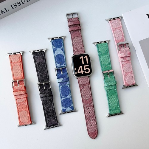 Coach コーチ高級感 Apple Watch 11 se3 10 9 8 7 se2/6/5/4/3/2/1ベルト 軽量 フィット 通気性男性向けアップルウオッチ11 10 9 se2/7 8 スポーツベルト 上質ブランドiwatch 11 7 8 9 10 バンド 丈夫Apple Watch 11/se3/10 9 ultra/8/7/6ブランドベルト 流行11り