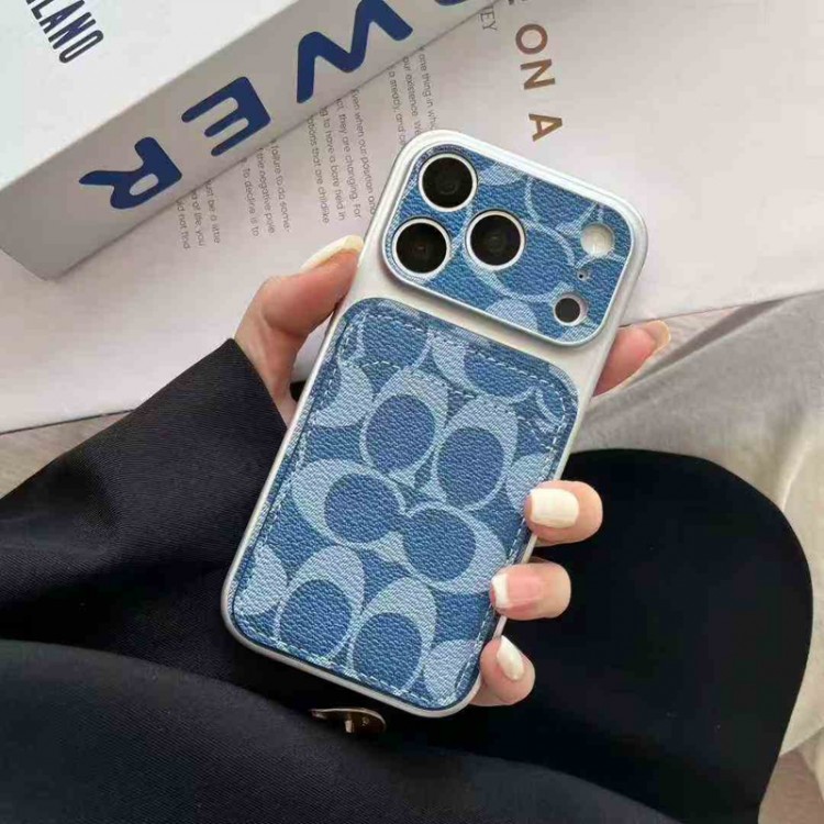 Coach コーチアイフォン16 pro max 17 AIR 15 14 16 plusハイブランドケースiPhone 16 15 plus 16 17pro max Airブランドスマホケース芸能人愛用するブランドアイフォン17 16 pro15 16 pro maxケースカバー