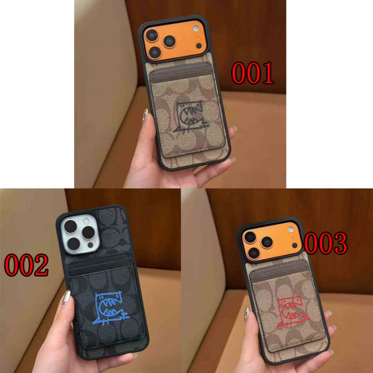 Coach コーチアイフォン16 pro max 17 AIR 15 14 16 plusハイブランドケース芸能人愛用するブランドアイフォン17 16 pro15 16 pro maxケースカバーアップル AIR 17 16e 15 pro max 16 plusケース全機種対応パロディ