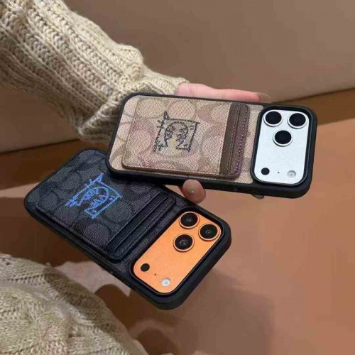 Coach コーチアイフォン16 pro max 17 AIR 15 14 16 plusハイブランドケース芸能人愛用するブランドアイフォン17 16 pro15 16 pro maxケースカバーアップル AIR 17 16e 15 pro max 16 plusケース全機種対応パロディ