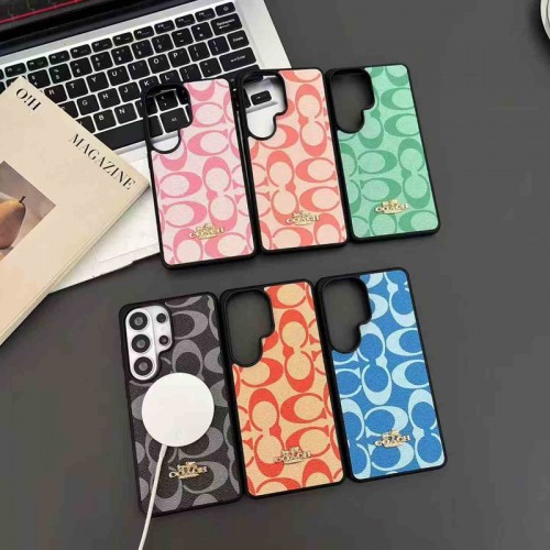 Coach コーチギャラクシーs26 plus s25 s24 ultraスマホケースレディース人気 Samsung  s26 ultra s24 s25 + ultra iphone 16e 14 15 17 pro max airブランドスマホカバーブランドパロディSamsung s26/ s23/s25+/s24ultraケース 人気 キズ防止ブランド軽量サムスンs26 s24 s23/s24+/s23ultra iphone 17pro 17e 14 15 16e 17 airスマホカバー