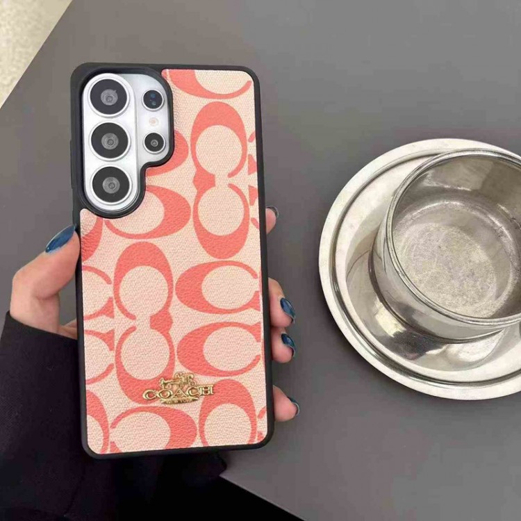 Coach コーチギャラクシーs26 plus s25 s24 ultraスマホケースレディース人気 Samsung  s26 ultra s24 s25 + ultra iphone 16e 14 15 17 pro max airブランドスマホカバーブランドパロディSamsung s26/ s23/s25+/s24ultraケース 人気 キズ防止ブランド軽量サムスンs26 s24 s23/s24+/s23ultra iphone 17pro 17e 14 15 16e 17 airスマホカバー